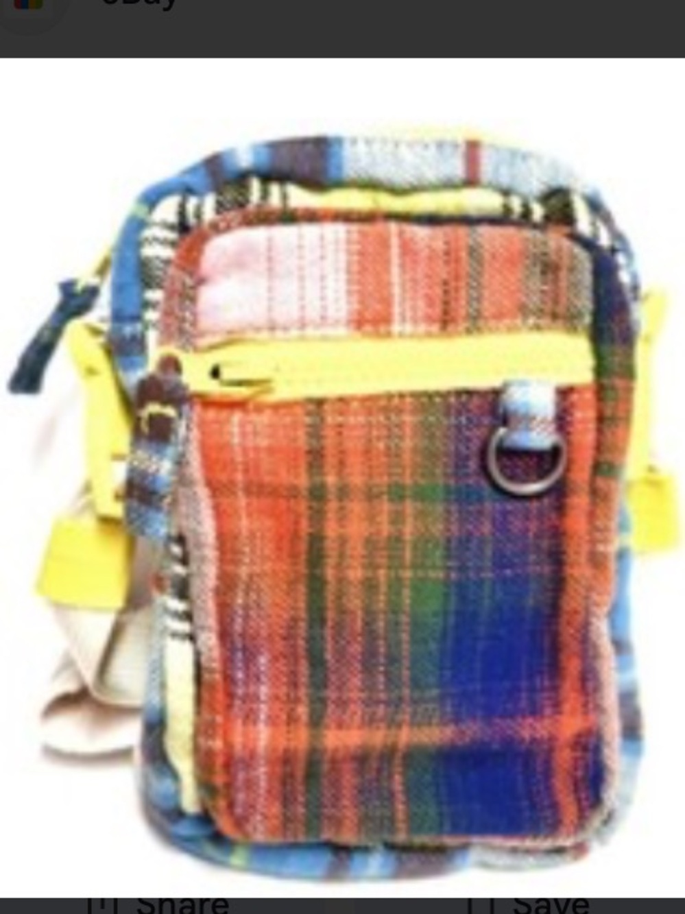 Urban Outfitters BDG Flannel Patchwork Crossbody Bag